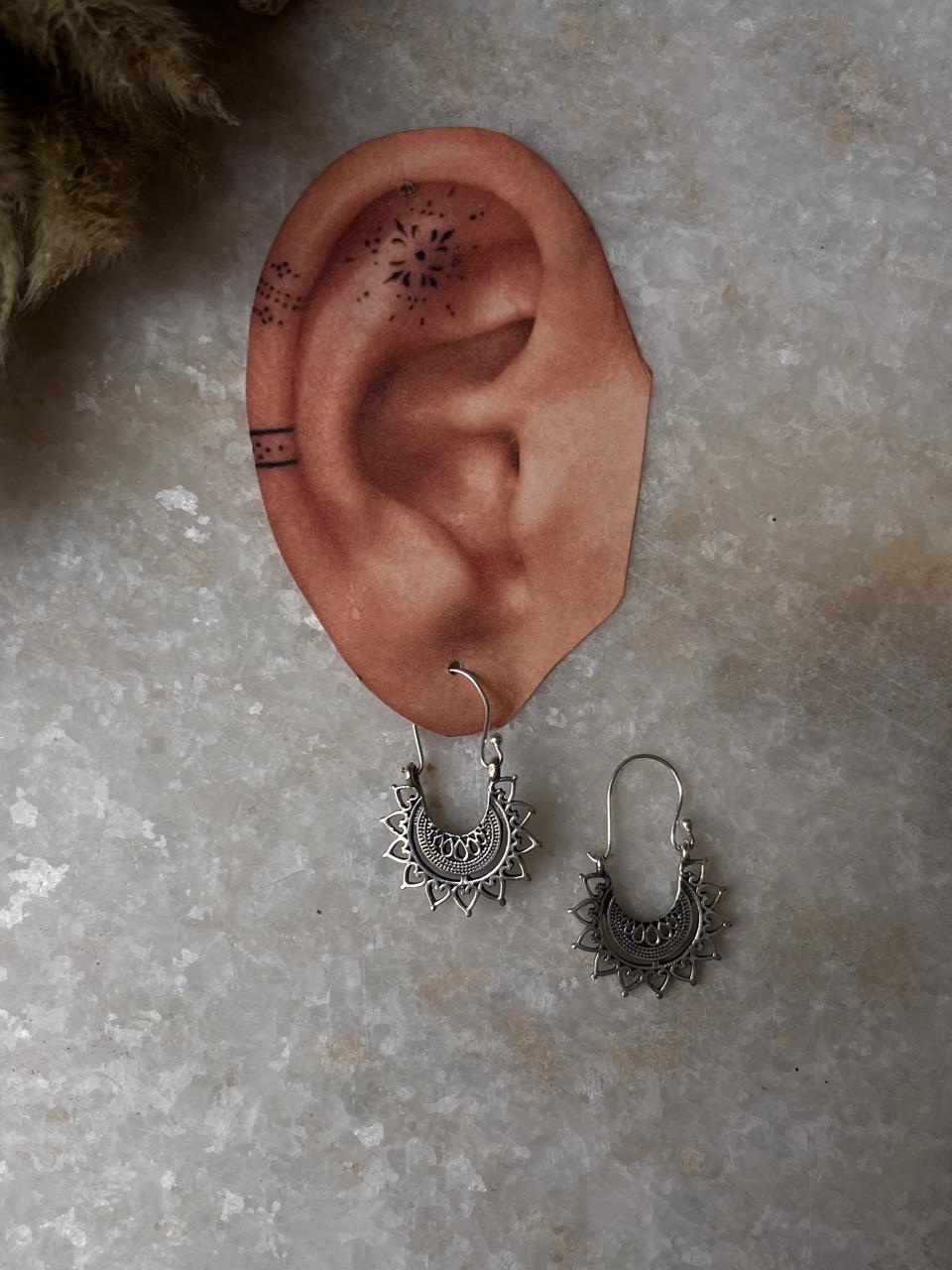 Sumri Banjara 925 Sterling Silver Hoops