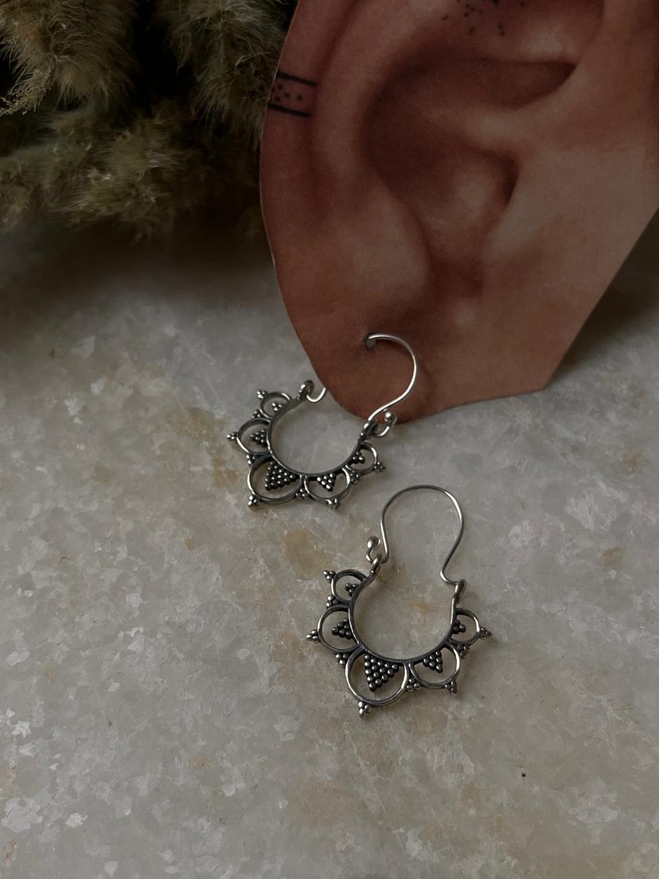 Rewa Banjara Hoops 925 Sterling Silver - Design 1