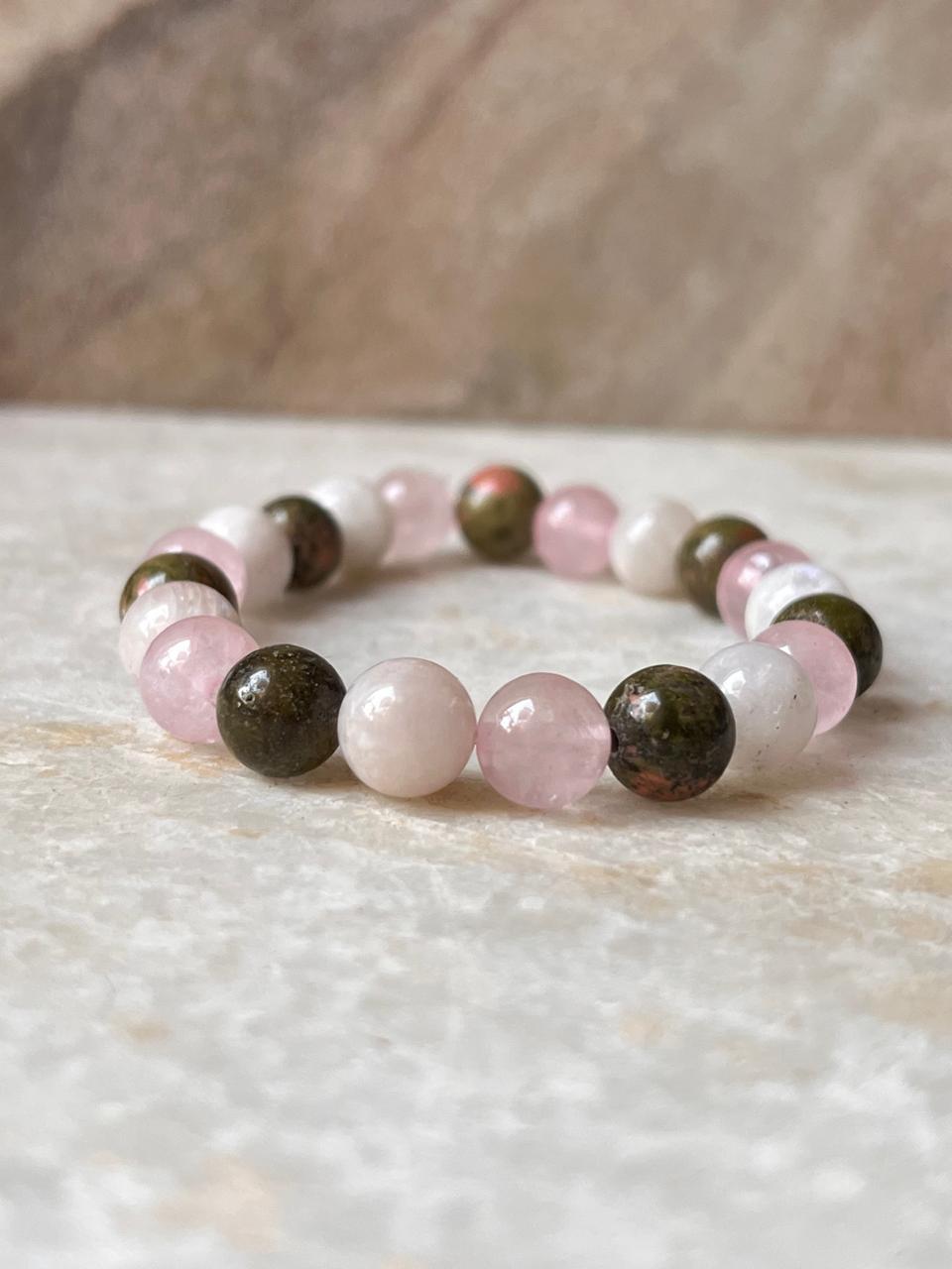 Intention- Improve Fertility 8MM Natural Crystal Bracelet