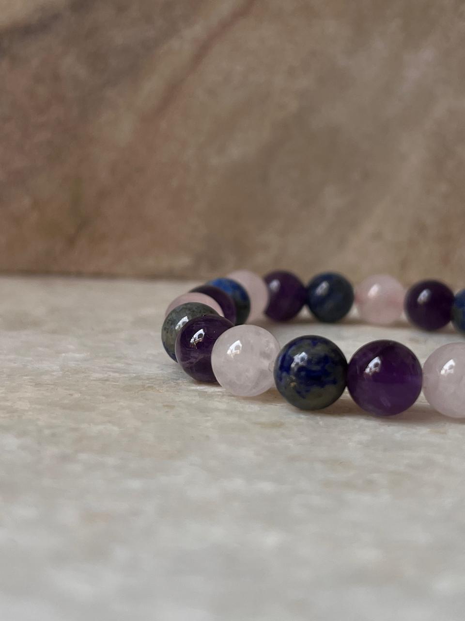 Intention- I Want Inner Peace 8MM Natural Crystal Bracelet