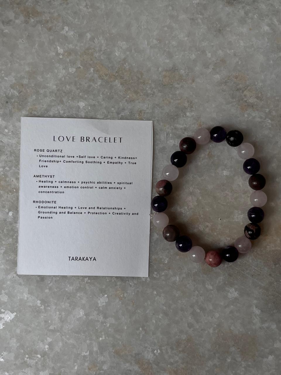 Intention- I Deserve All The Love 8MM Natural Crystal Bracelet