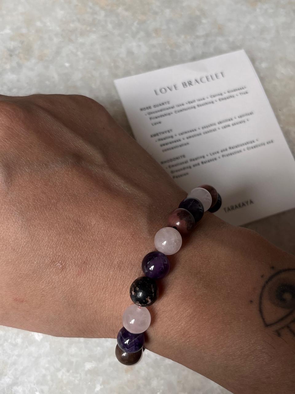 Intention- I Deserve All The Love 8MM Natural Crystal Bracelet