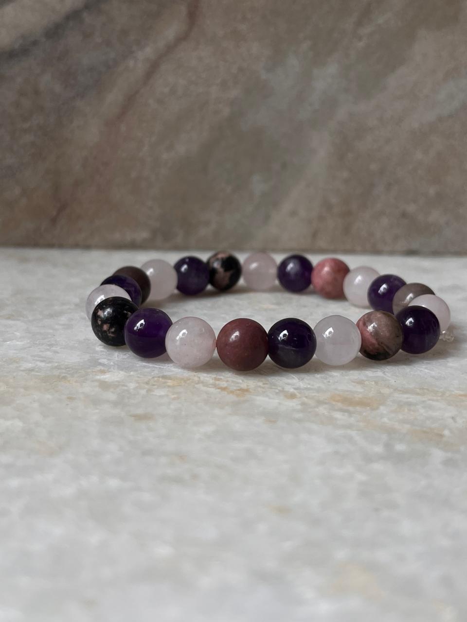 Intention- I Deserve All The Love 8MM Natural Crystal Bracelet
