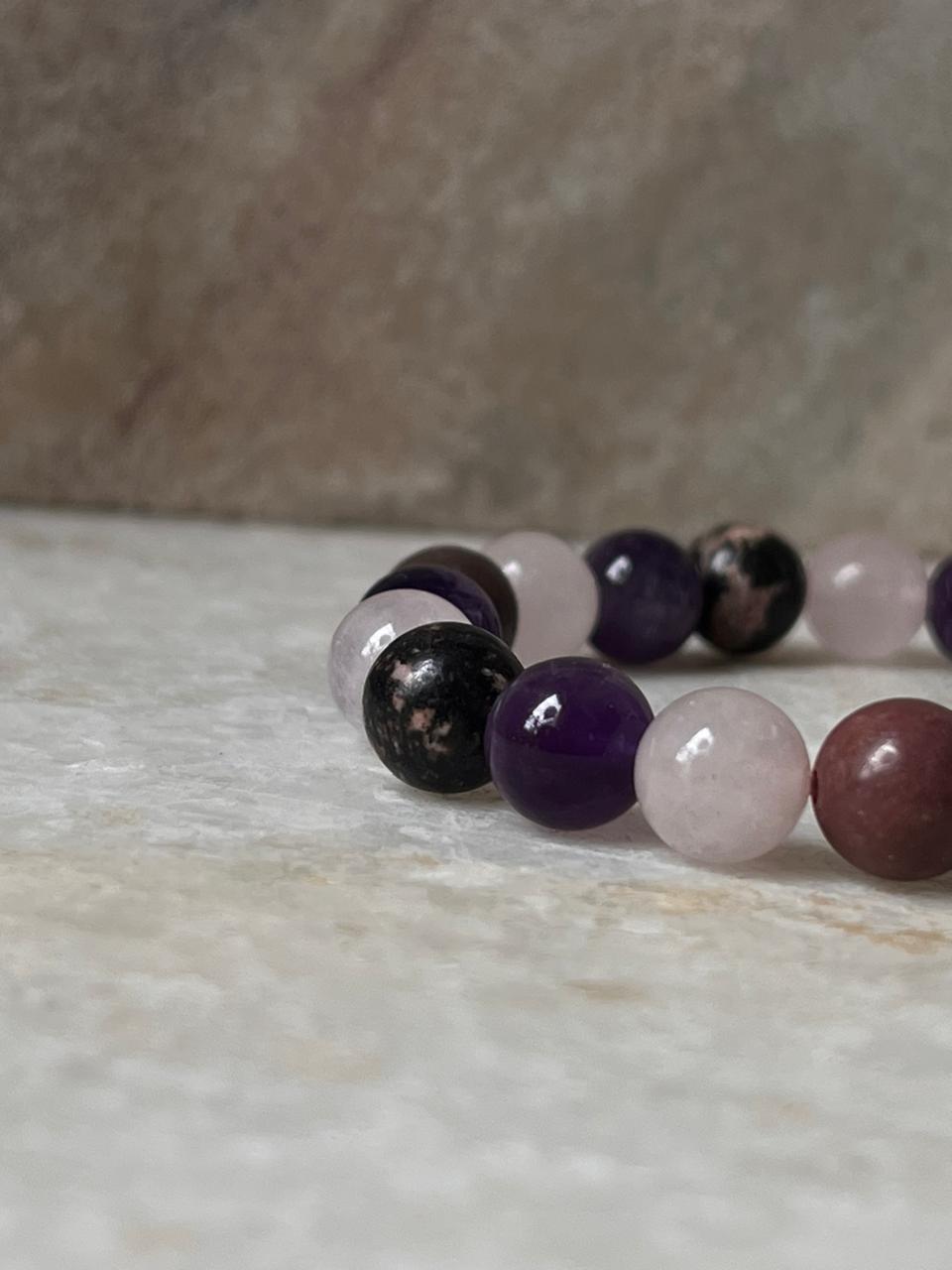 Intention- I Deserve All The Love 8MM Natural Crystal Bracelet