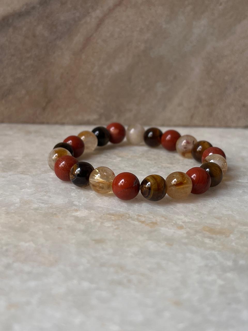 Intention- Confidence 8MM Natural Crystal Bracelet
