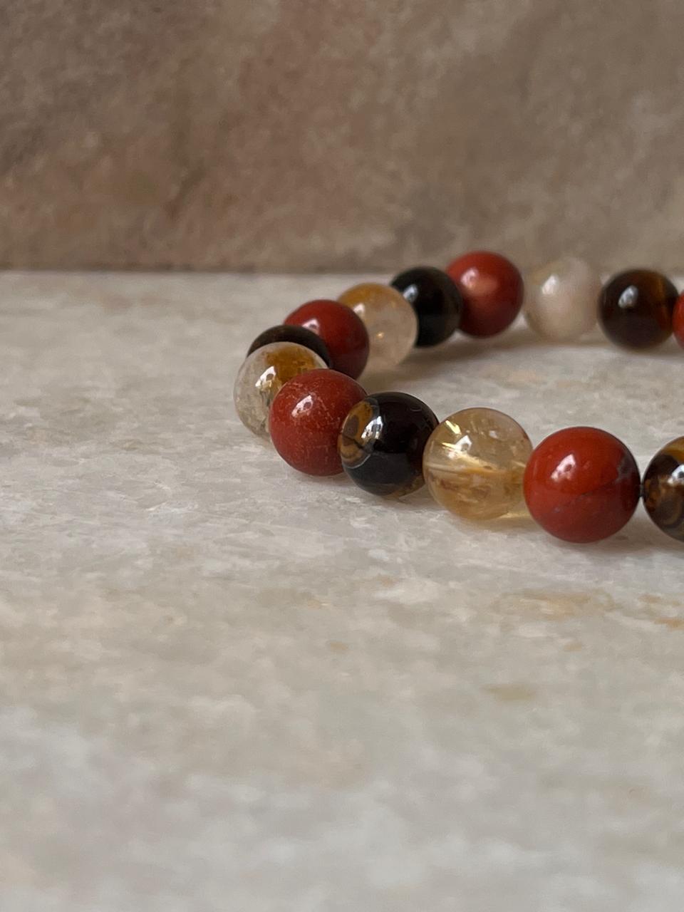 Intention- Confidence 8MM Natural Crystal Bracelet