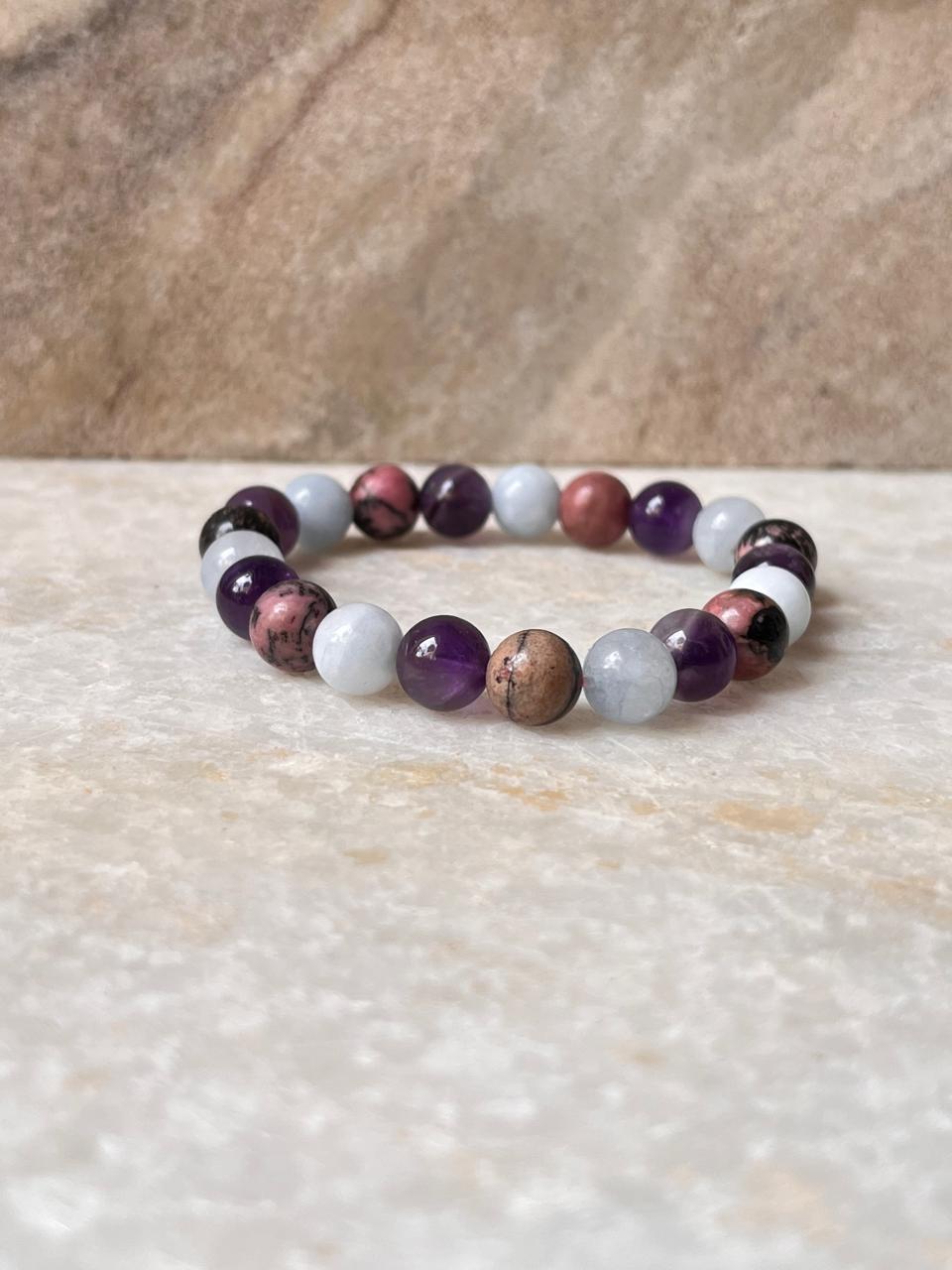Intention- Relaxation 8MM Natural Crystal Bracelet