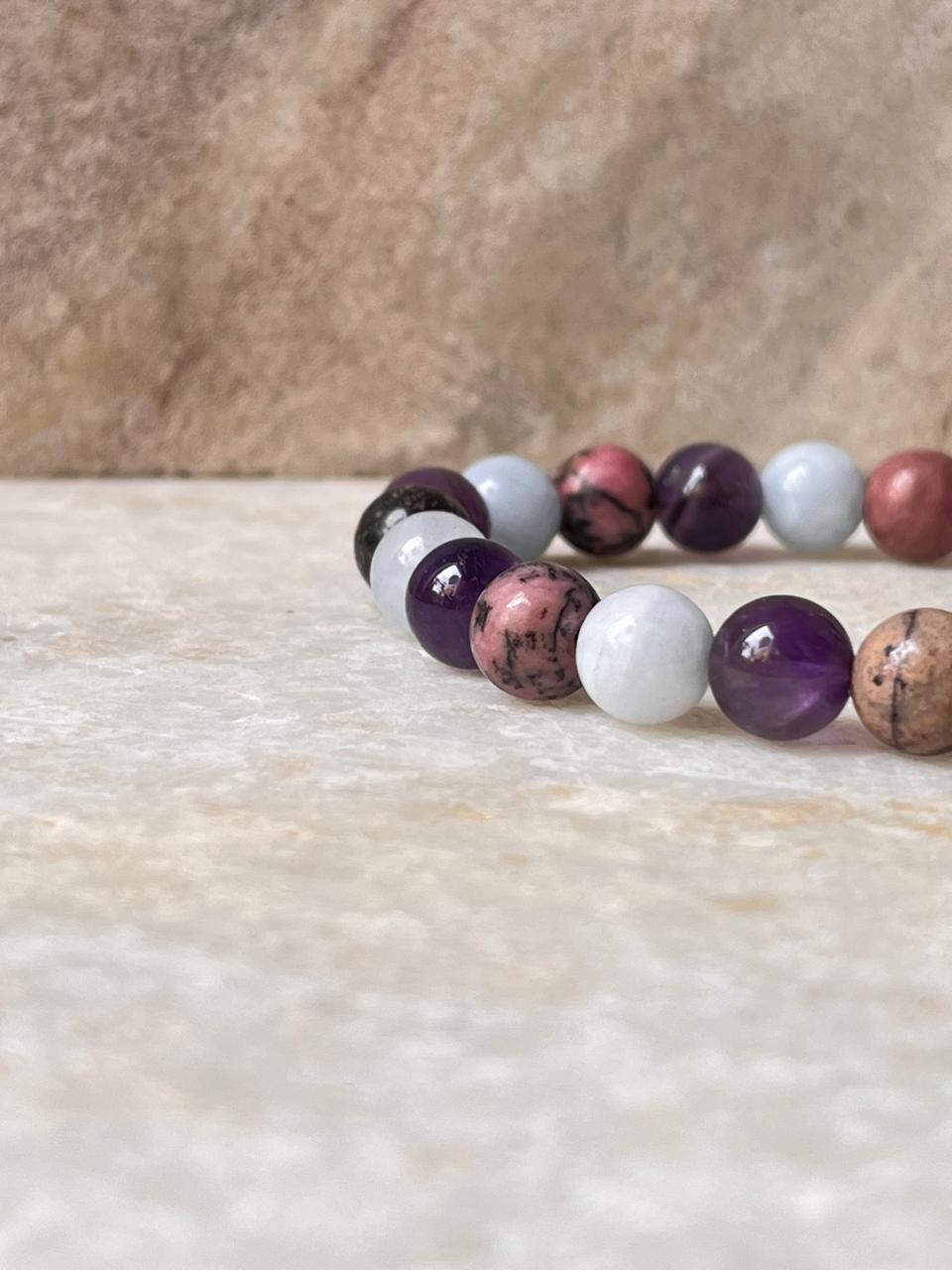 Intention- Relaxation 8MM Natural Crystal Bracelet