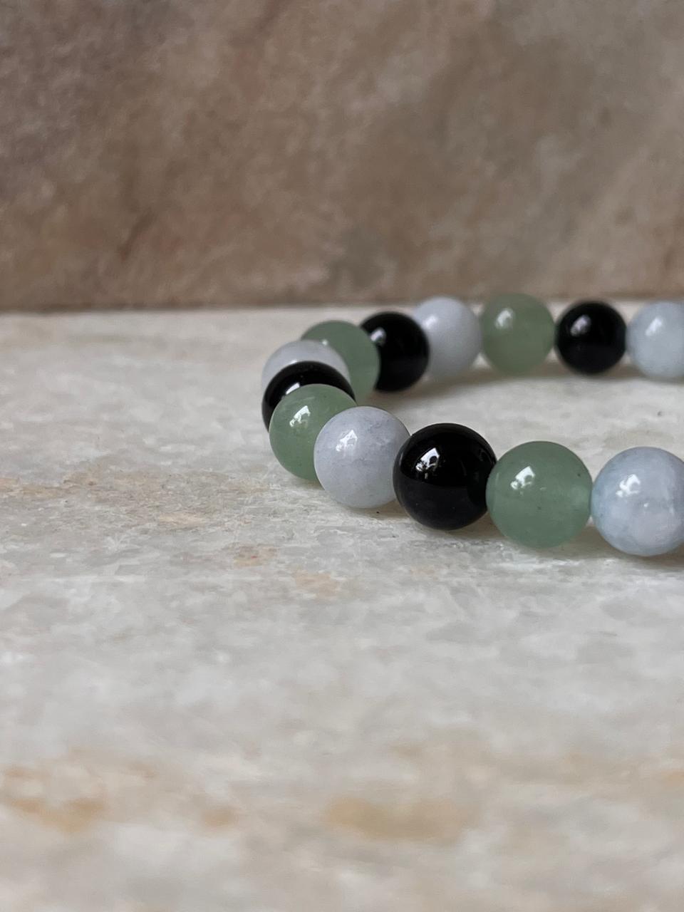Intention- I Deserve A Good Career 8MM Natural Crystal Bracelet