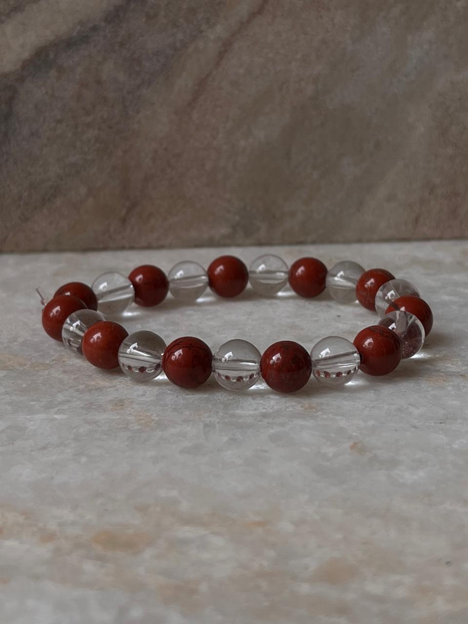 Intention- I Need Clarity & Good Well Being 8MM Natural Crystal Bracelet