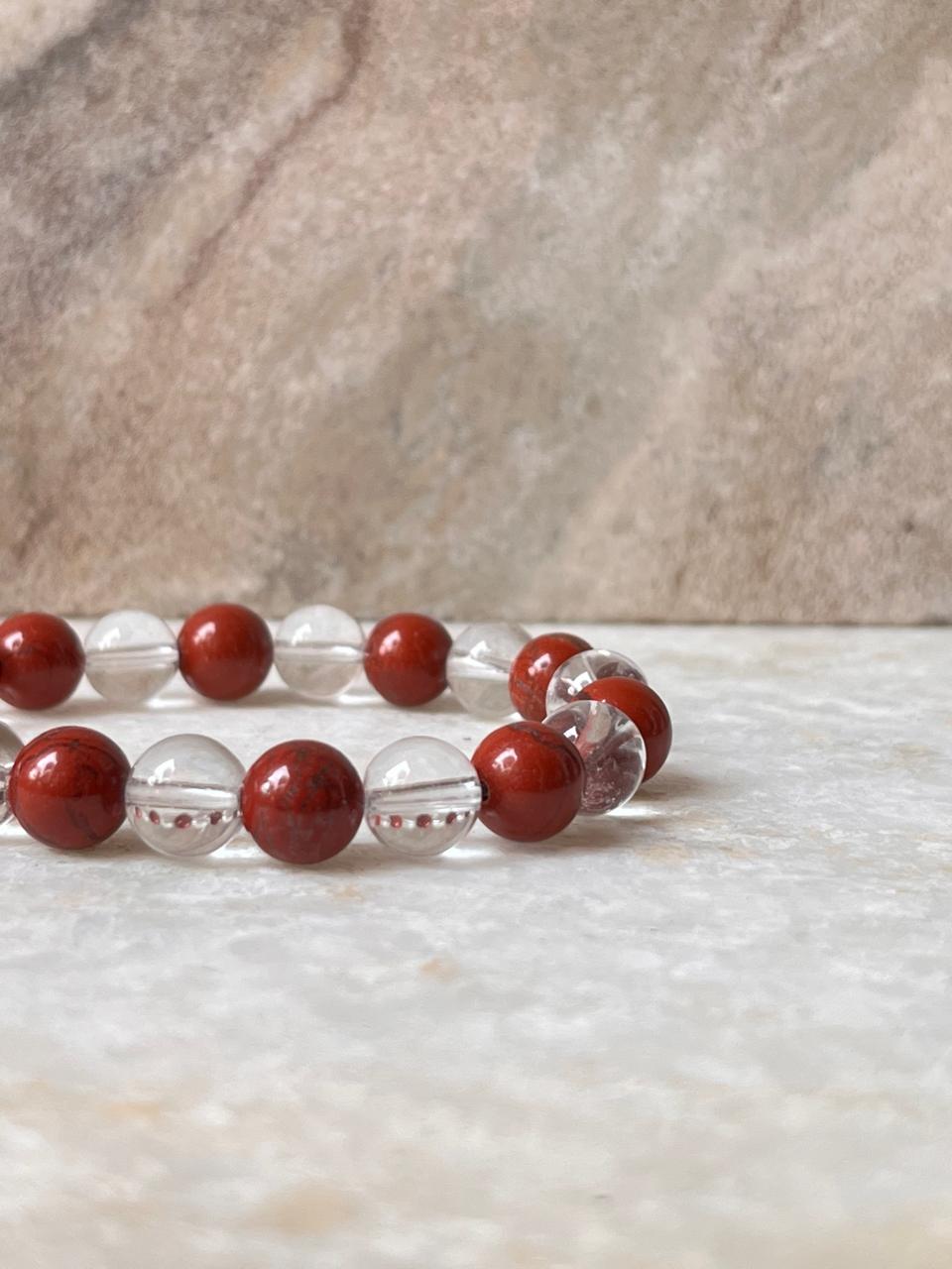 Intention- I Need Clarity & Good Well Being 8MM Natural Crystal Bracelet