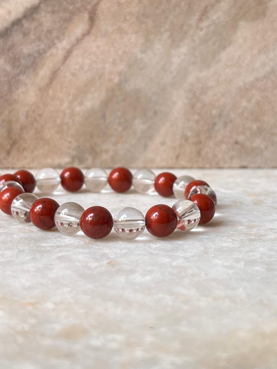 Intention- I Need Clarity & Good Well Being 8MM Natural Crystal Bracelet