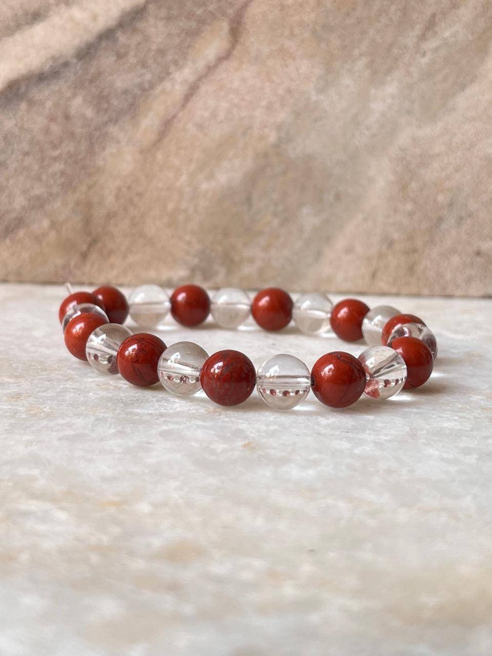 Intention- I Need Clarity & Good Well Being 8MM Natural Crystal Bracelet