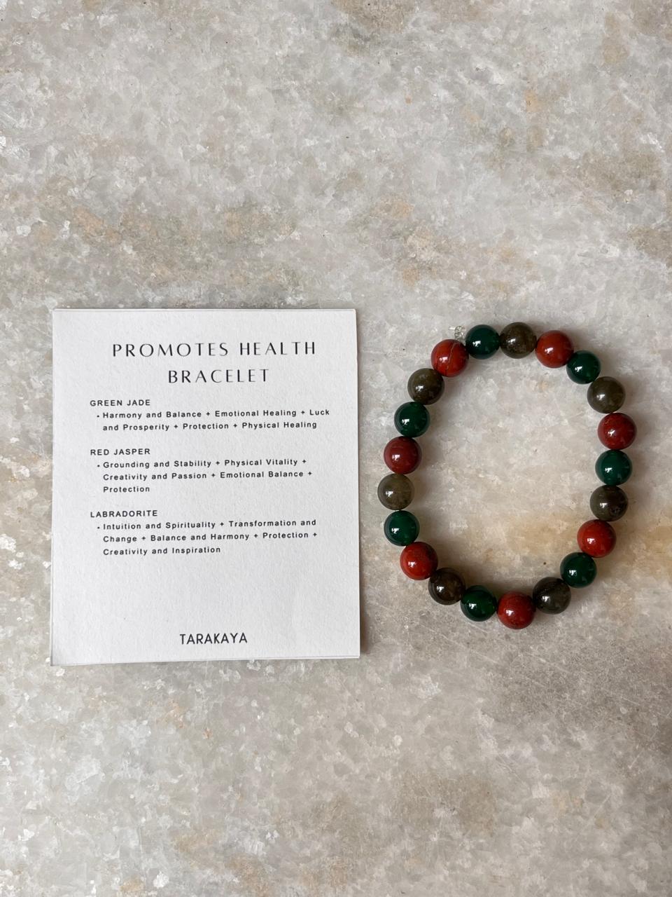 Intention- I Deserve Good Health 8MM Natural Crystal Bracelet