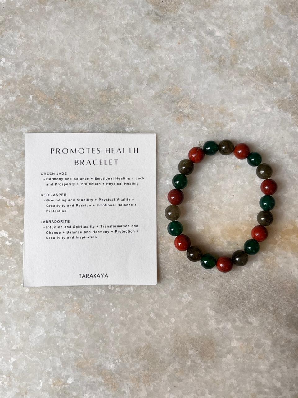 Intention- I Deserve Good Health 8MM Natural Crystal Bracelet