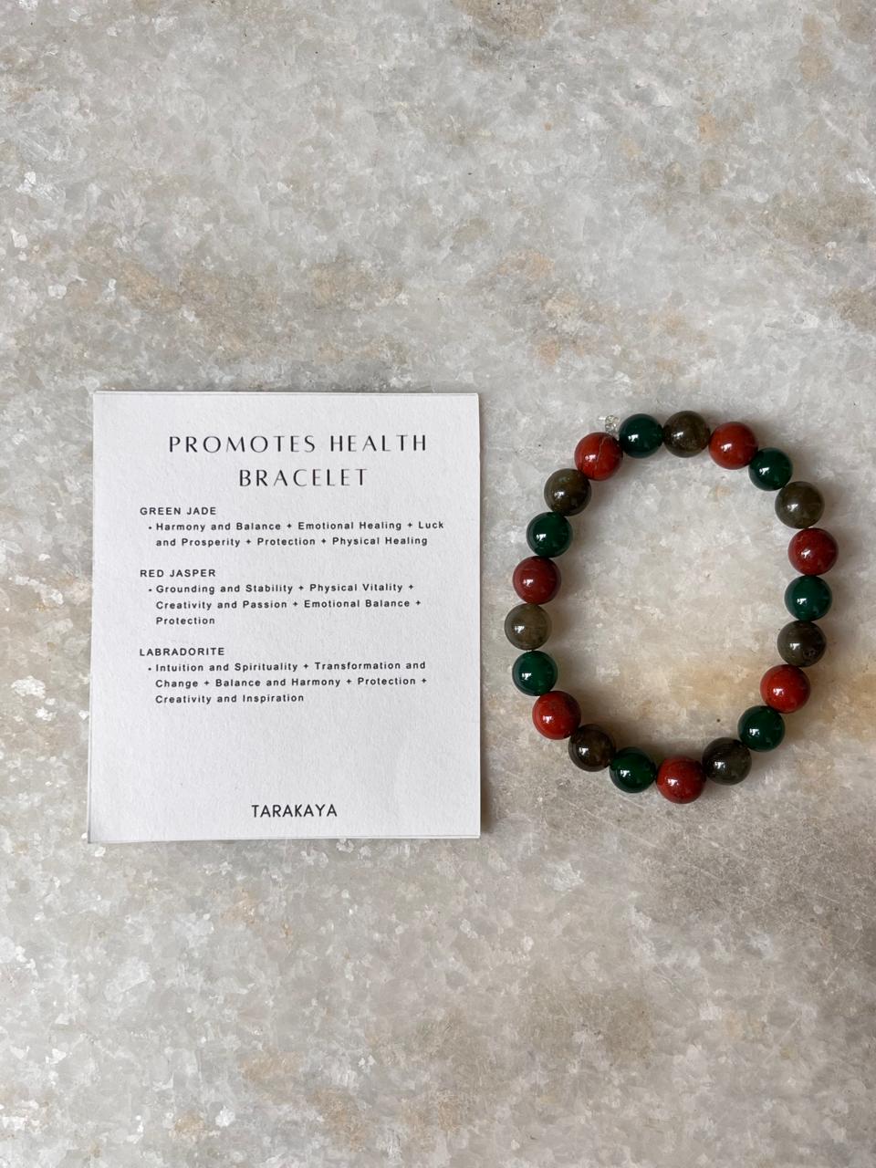 Intention- I Deserve Good Health 8MM Natural Crystal Bracelet