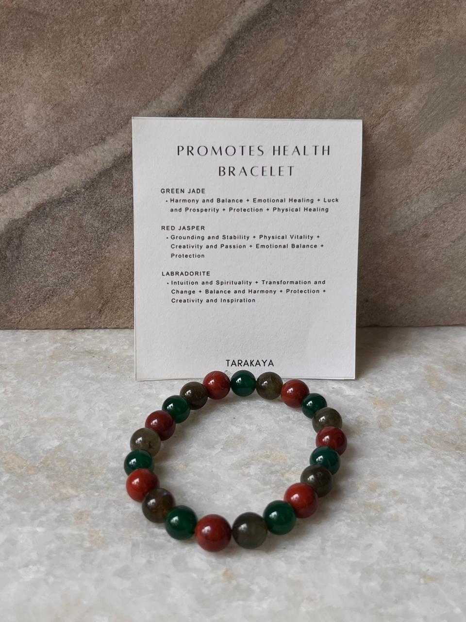 Intention- I Deserve Good Health 8MM Natural Crystal Bracelet