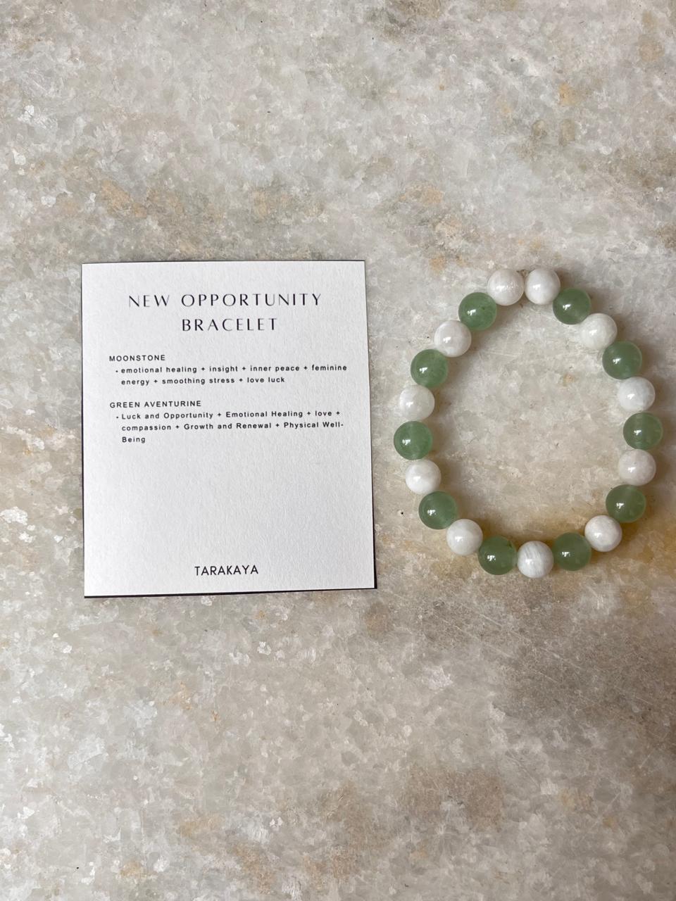 Intention- I Want New Opportunity 8MM Natural Crystal Bracelet