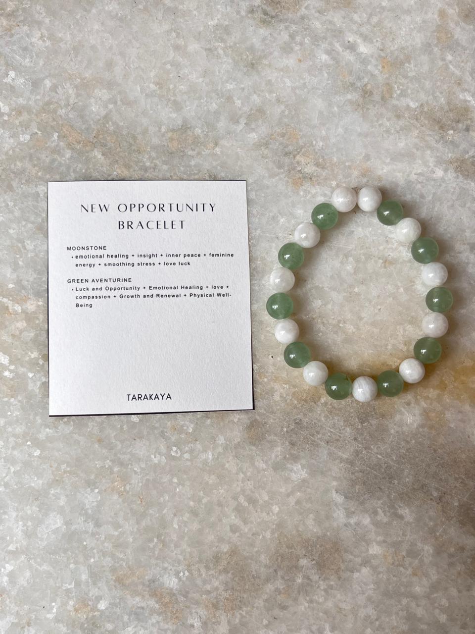 Intention- I Want New Opportunity 8MM Natural Crystal Bracelet