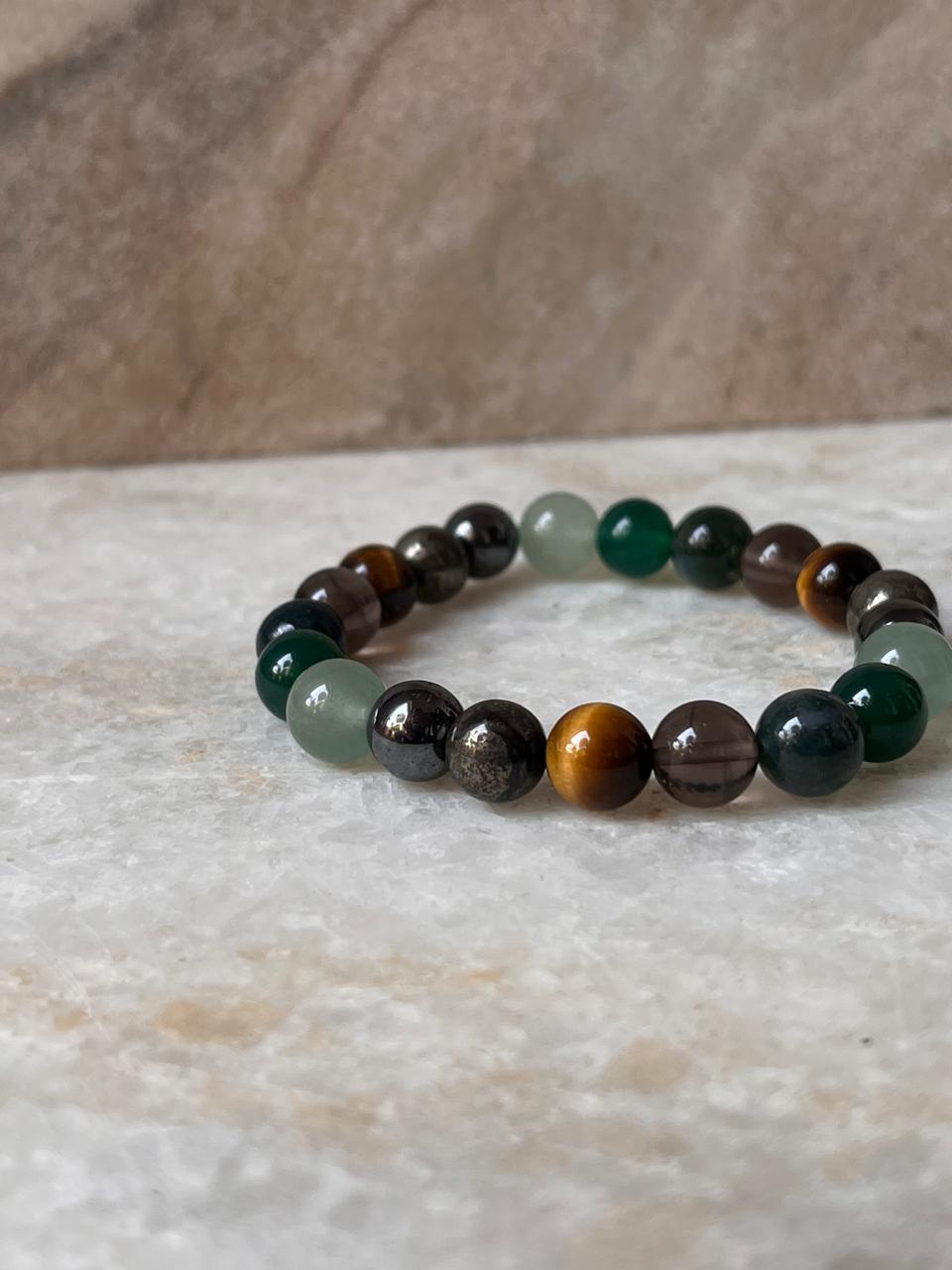 I Am Like Earth Element - Personal &Financial Growth 8mm Natural Crystal Bracelet