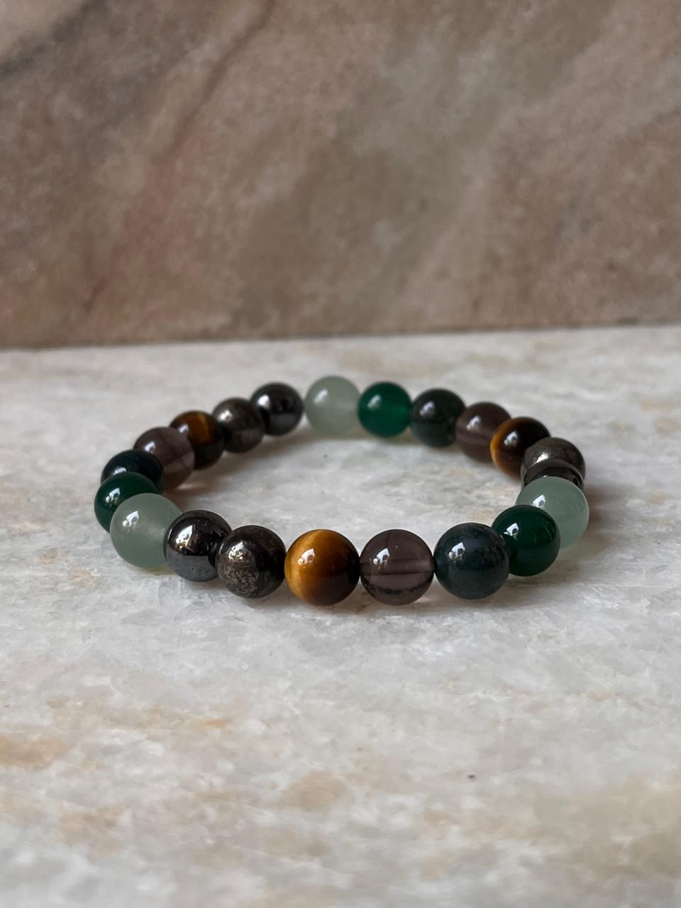 I Am Like Earth Element - Personal &Financial Growth 8mm Natural Crystal Bracelet