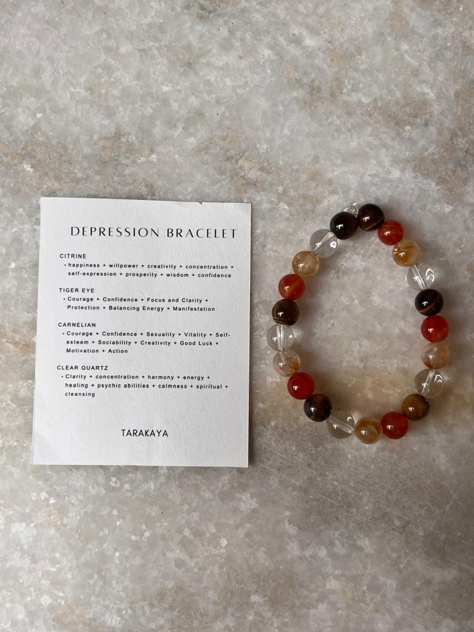 Intention- Heal My Mental Health 8MM Natural Crystal Bracelet