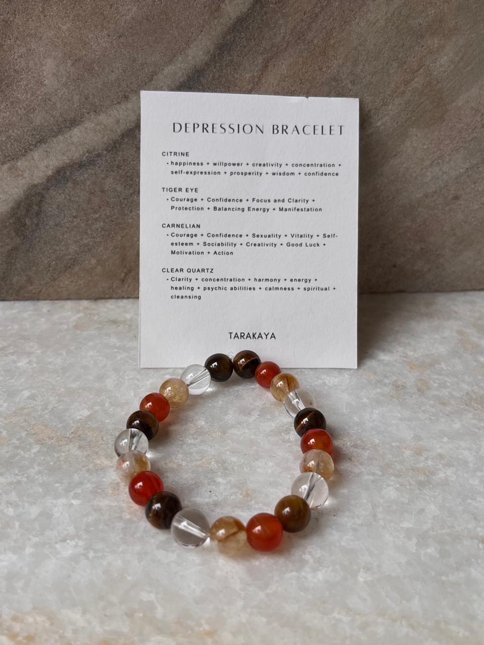 Intention- Heal My Mental Health 8MM Natural Crystal Bracelet