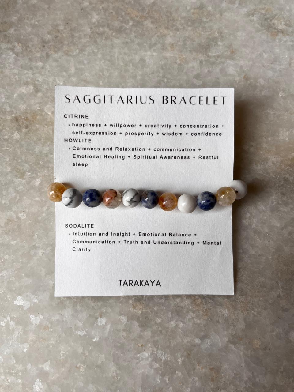 Zodiac Saggitarius 1 Crystal Bracelet 8MM