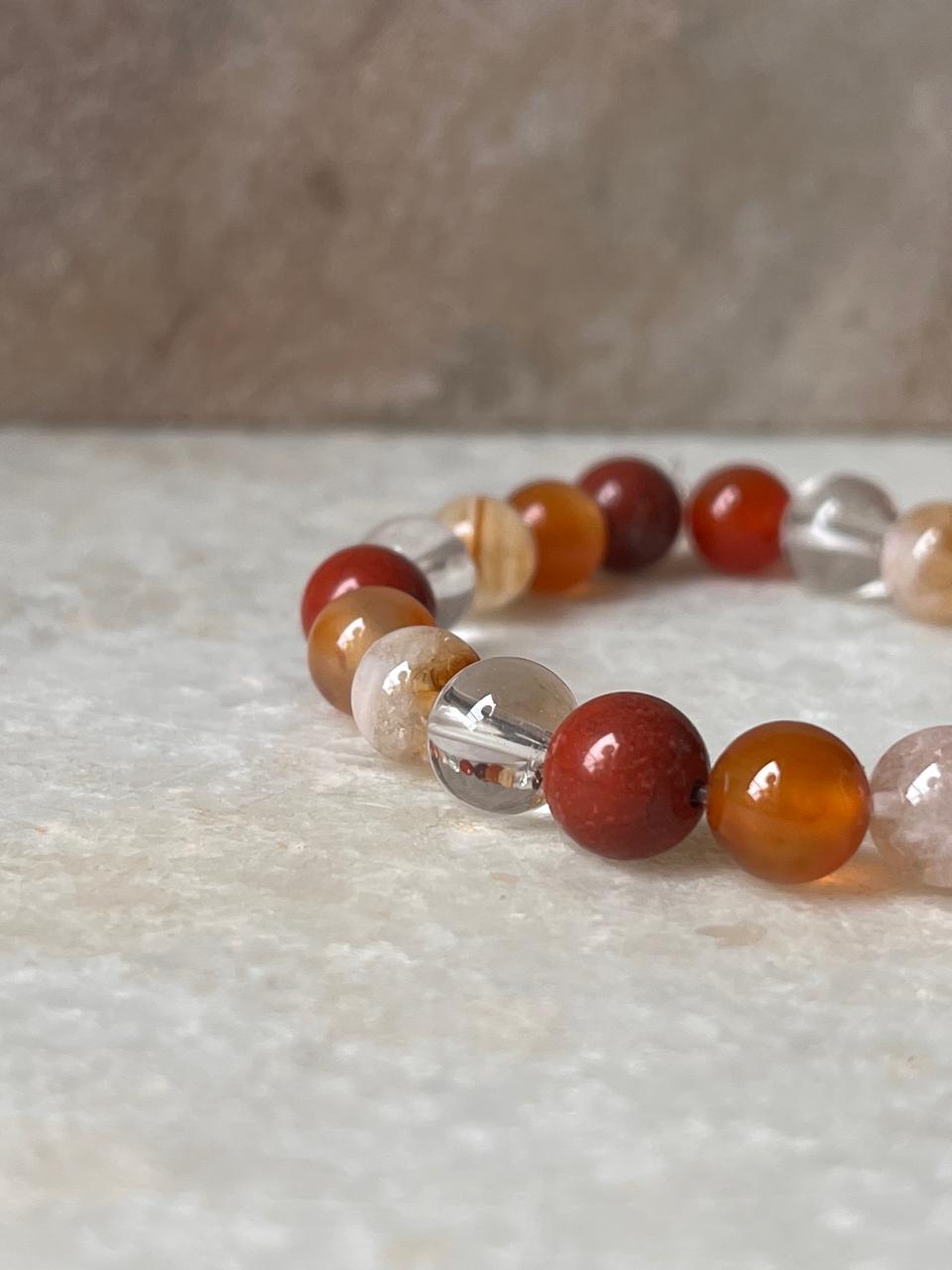 Zodiac Aries 2 Crystal Bracelet 8MM