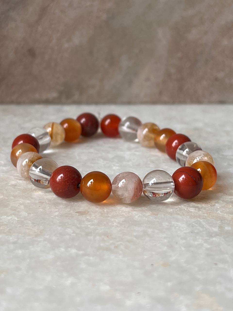 Zodiac Aries 2 Crystal Bracelet 8MM