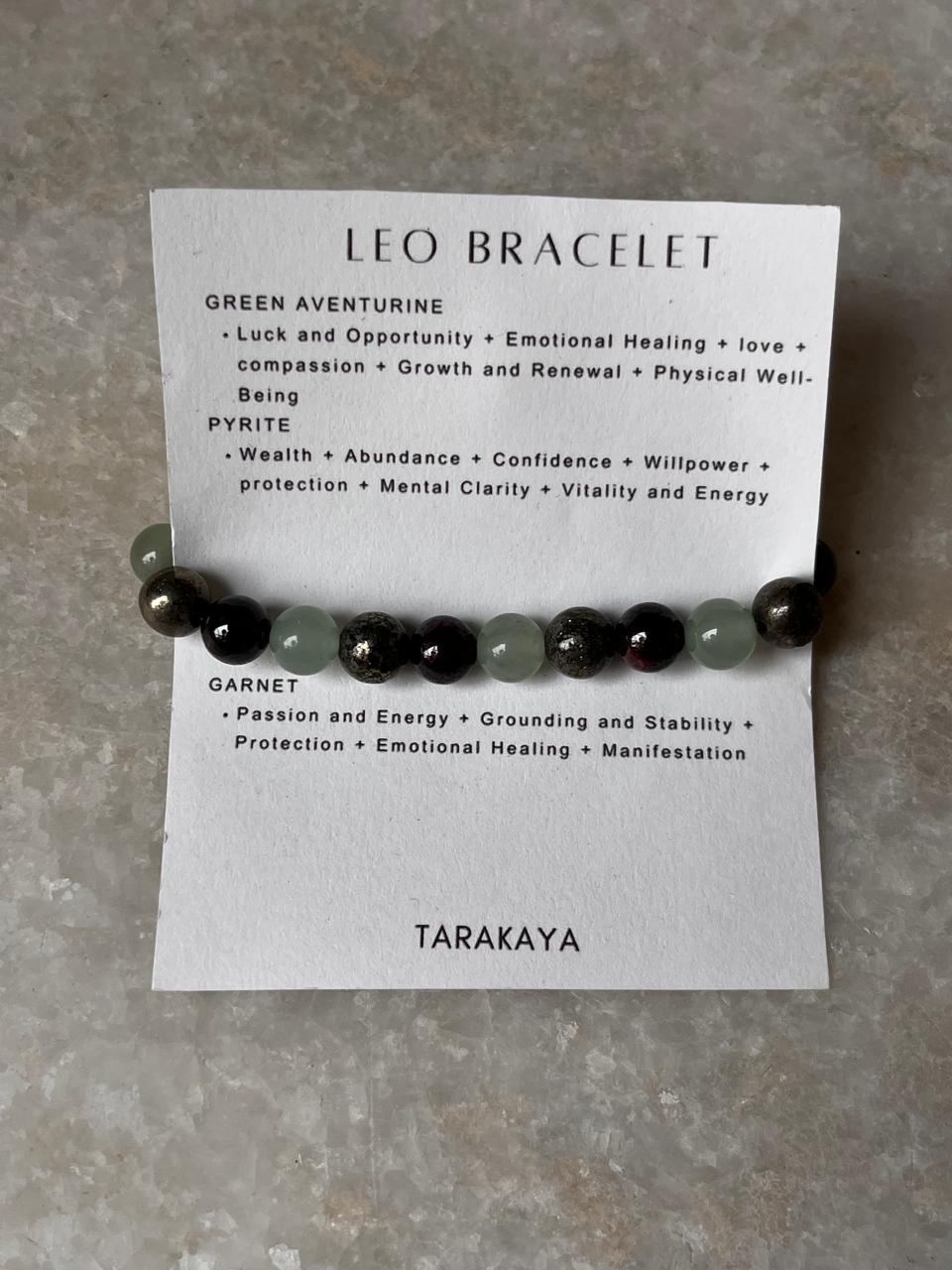 Zodiac Leo 2 Crystal Bracelet 8MM