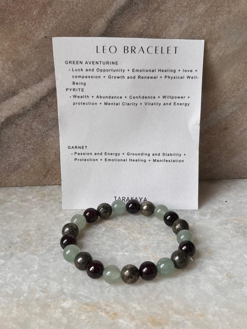 Zodiac Leo 2 Crystal Bracelet 8MM