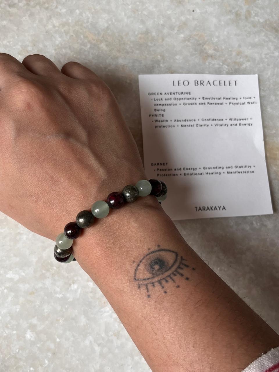 Zodiac Leo 2 Crystal Bracelet 8MM