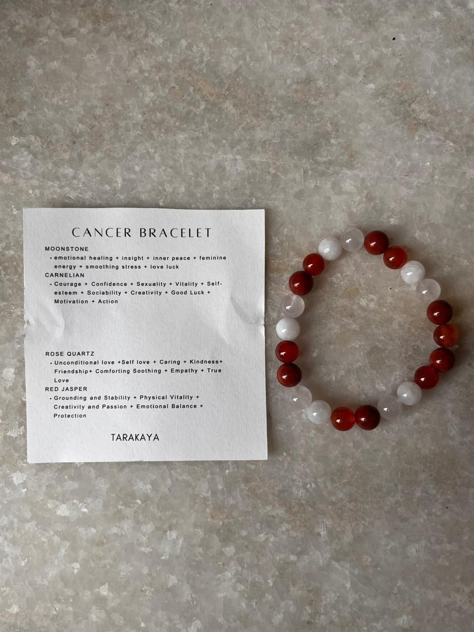 Natural gemstone bracelet for Cancer zodiac traits
