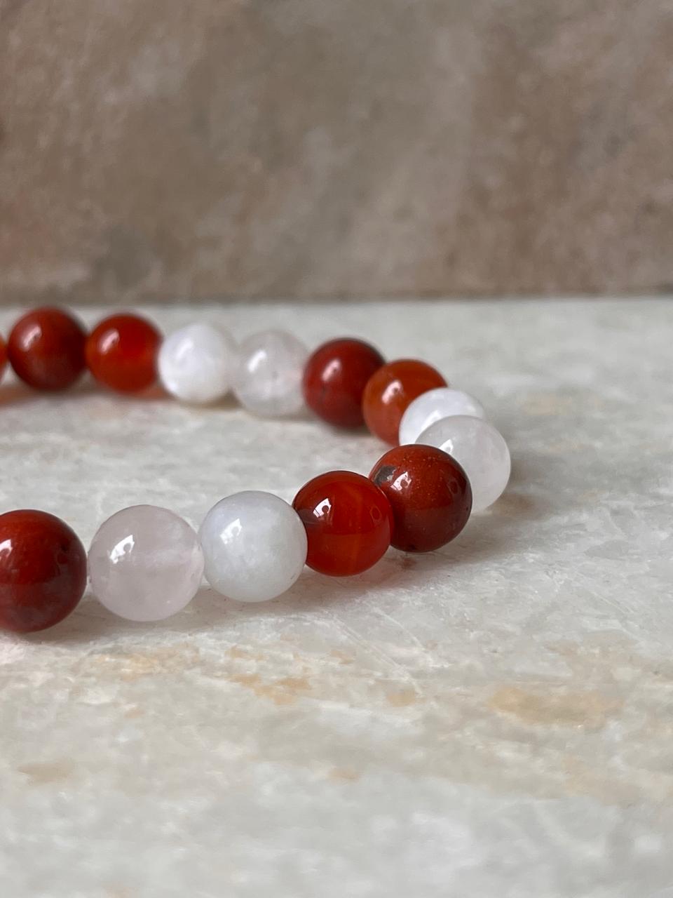 Zodiac-themed Cancer bracelet with 8MM energy crystal