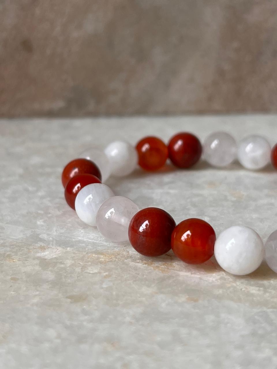 8MM natural crystal bead bracelet for Cancer sign