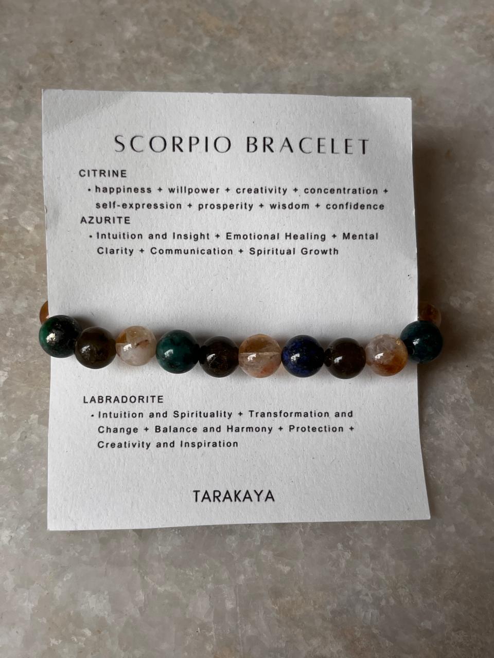 Zodiac Scorpio 2 Crystal Bracelet 8MM