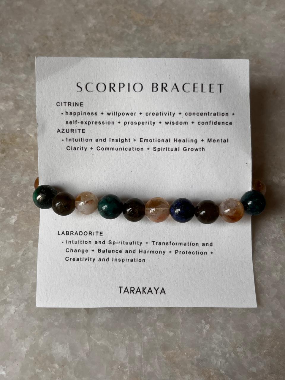 Zodiac Scorpio 2 Crystal Bracelet 8MM