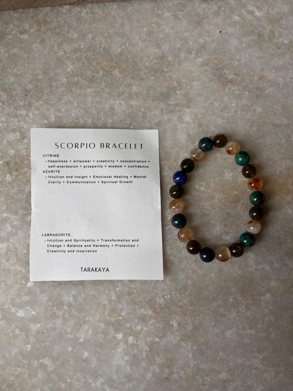Zodiac Scorpio 2 Crystal Bracelet 8MM