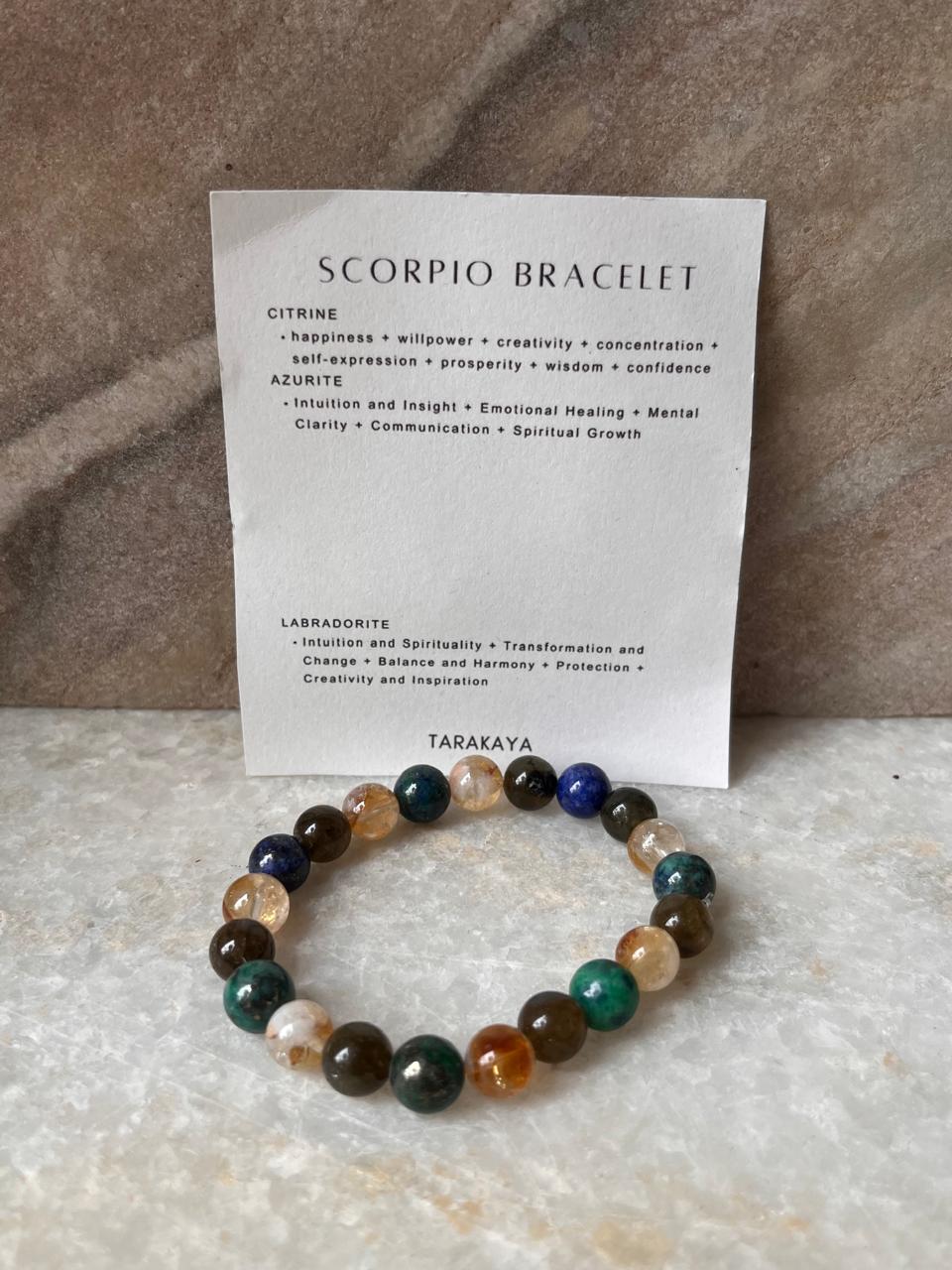 Zodiac Scorpio 2 Crystal Bracelet 8MM
