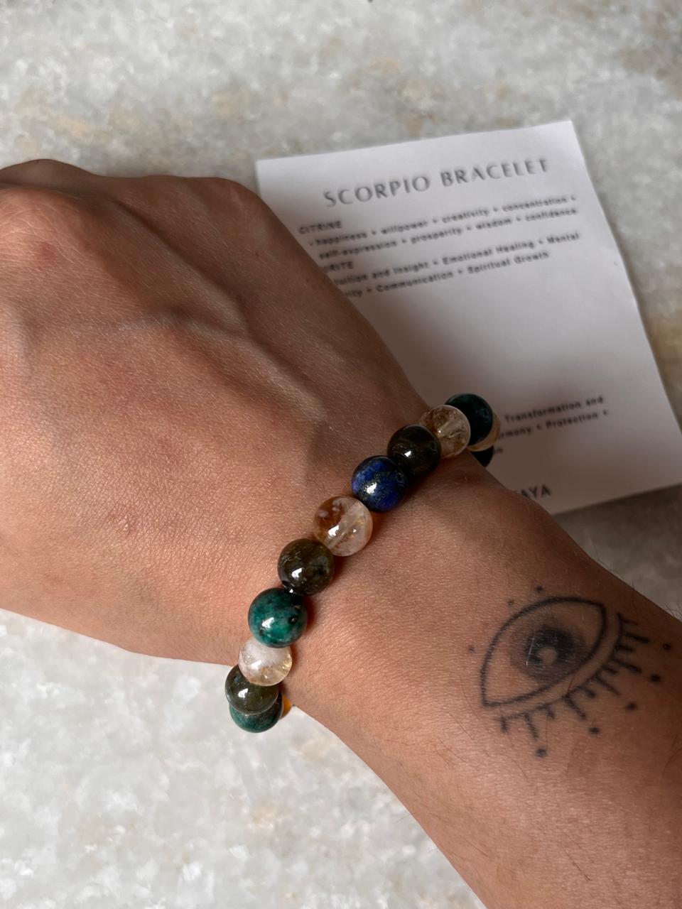 Zodiac Scorpio 2 Crystal Bracelet 8MM