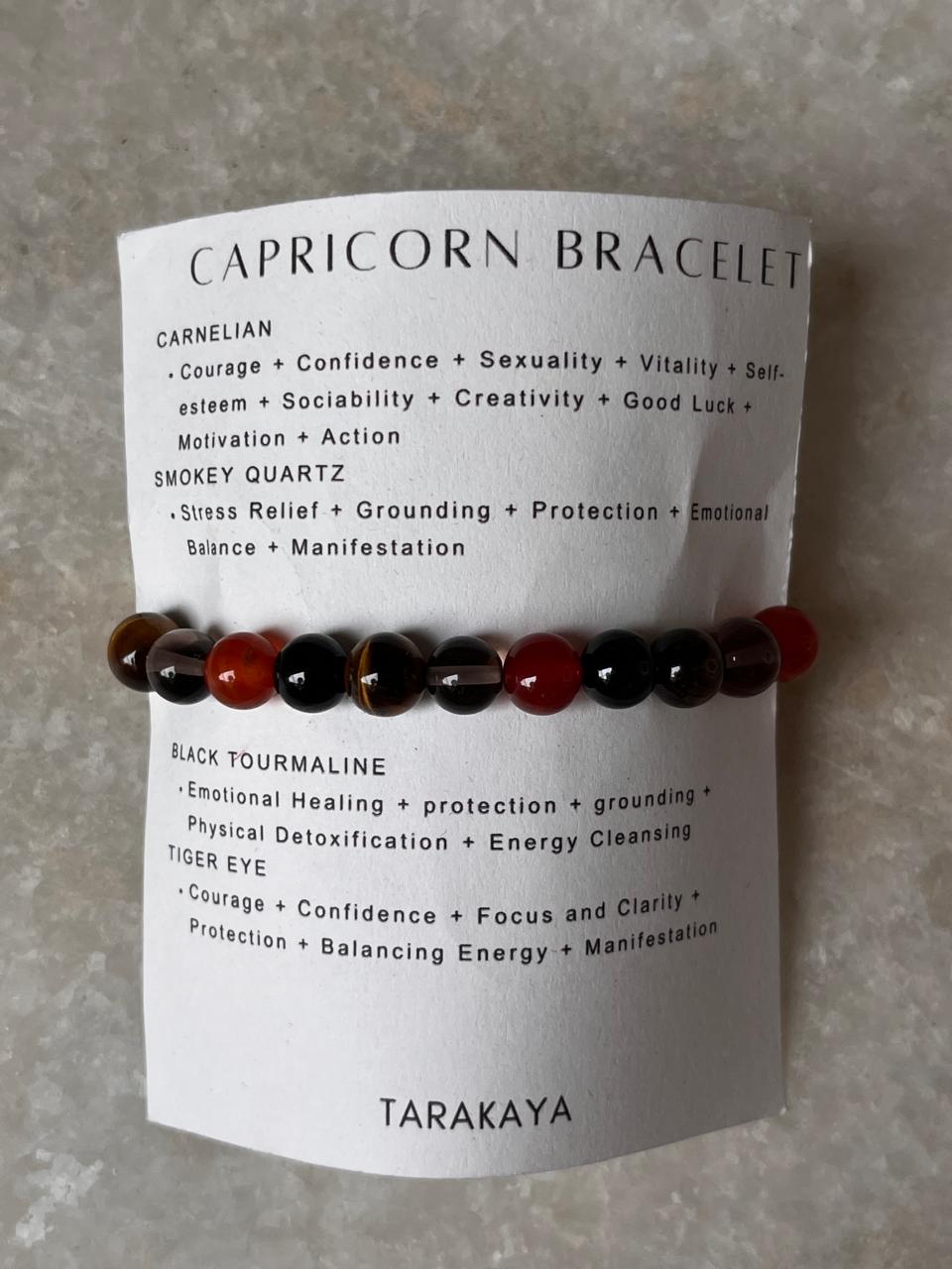 Zodiac Capricorn 1 Crystal Bracelet 8MM