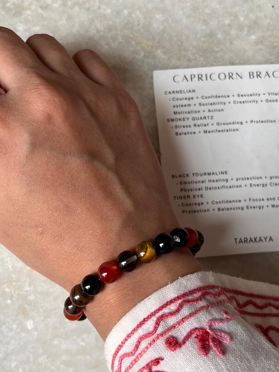 Zodiac Capricorn 1 Crystal Bracelet 8MM