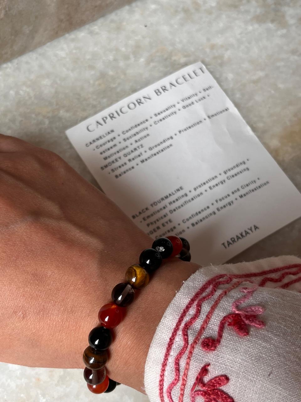 Zodiac Capricorn 1 Crystal Bracelet 8MM