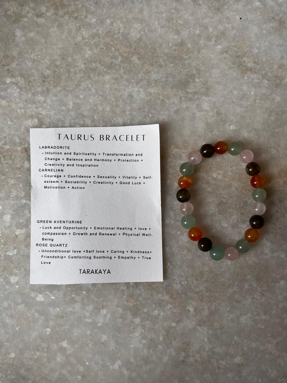 Zodiac Taurus 1 Crystal Bracelet 8MM