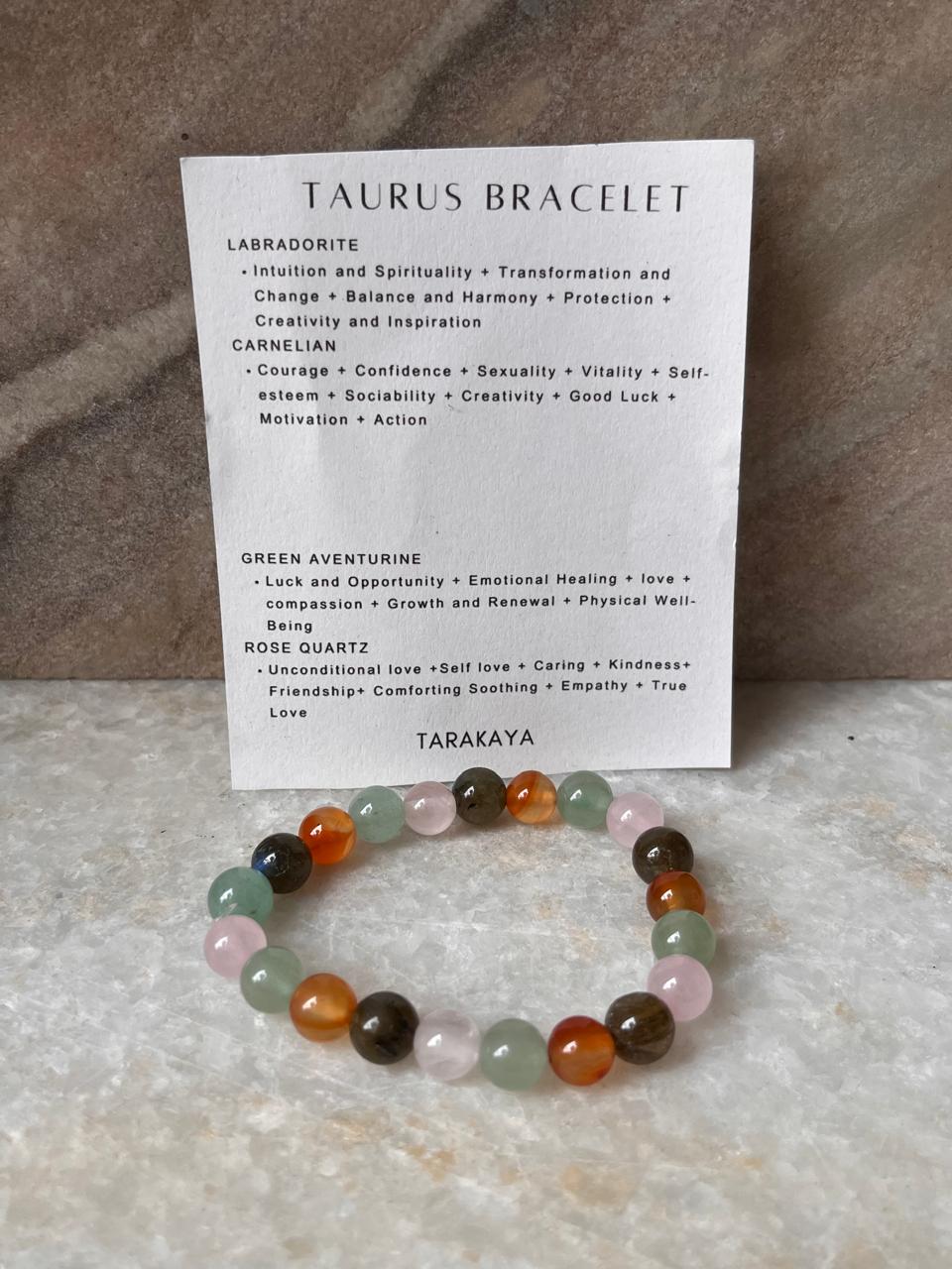 Zodiac Taurus 1 Crystal Bracelet 8MM