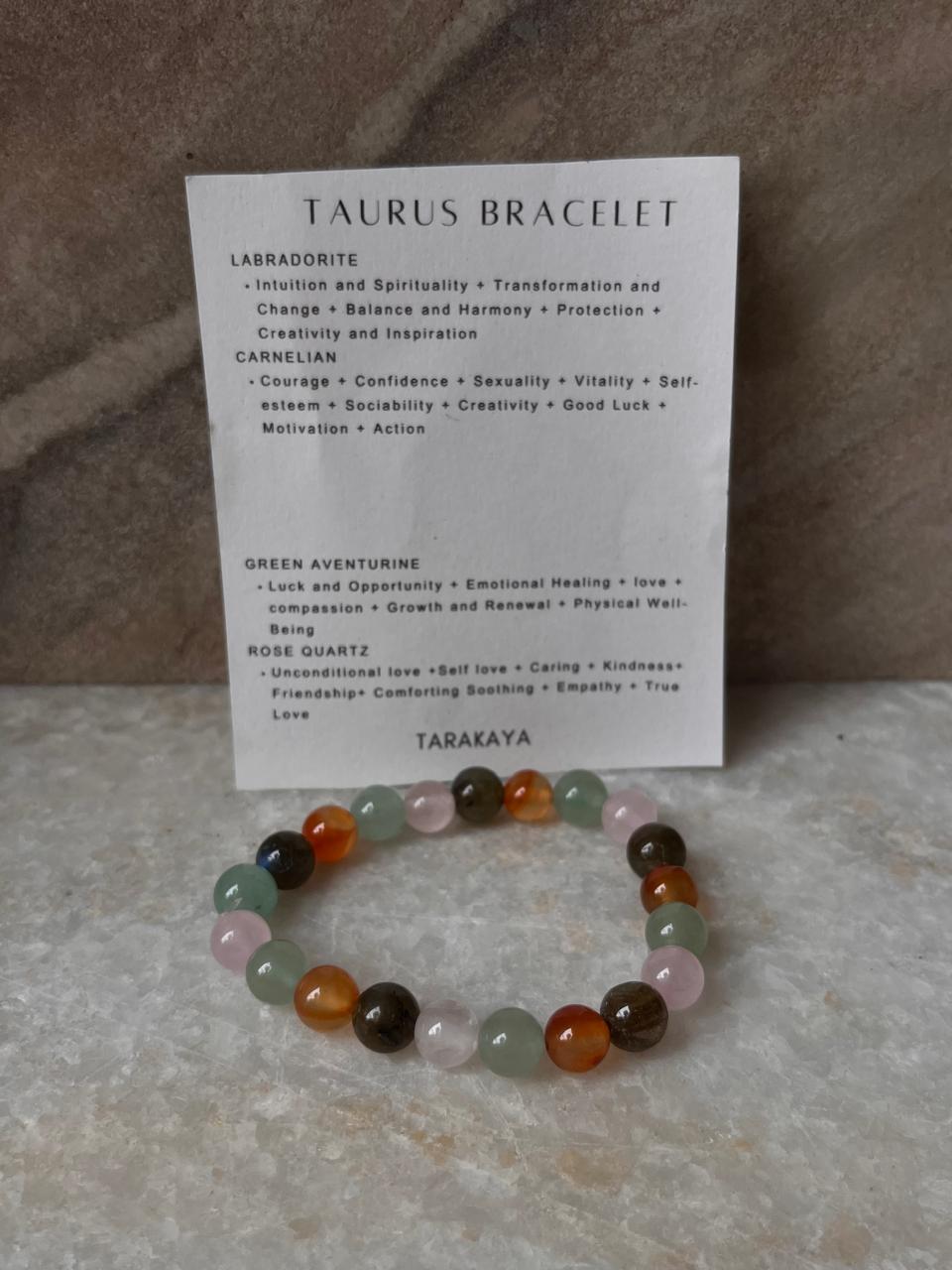 Zodiac Taurus 1 Crystal Bracelet 8MM