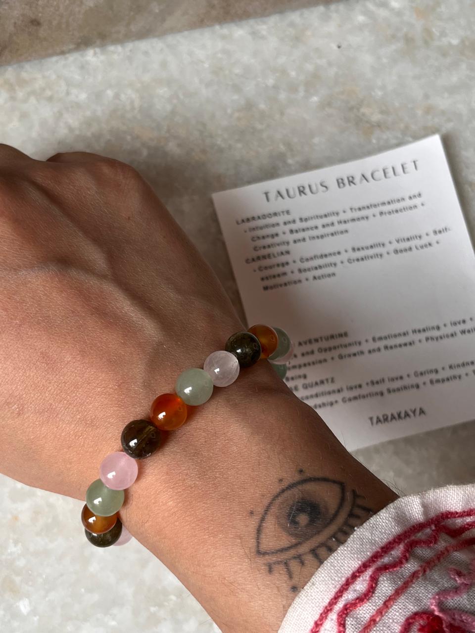 Zodiac Taurus 1 Crystal Bracelet 8MM