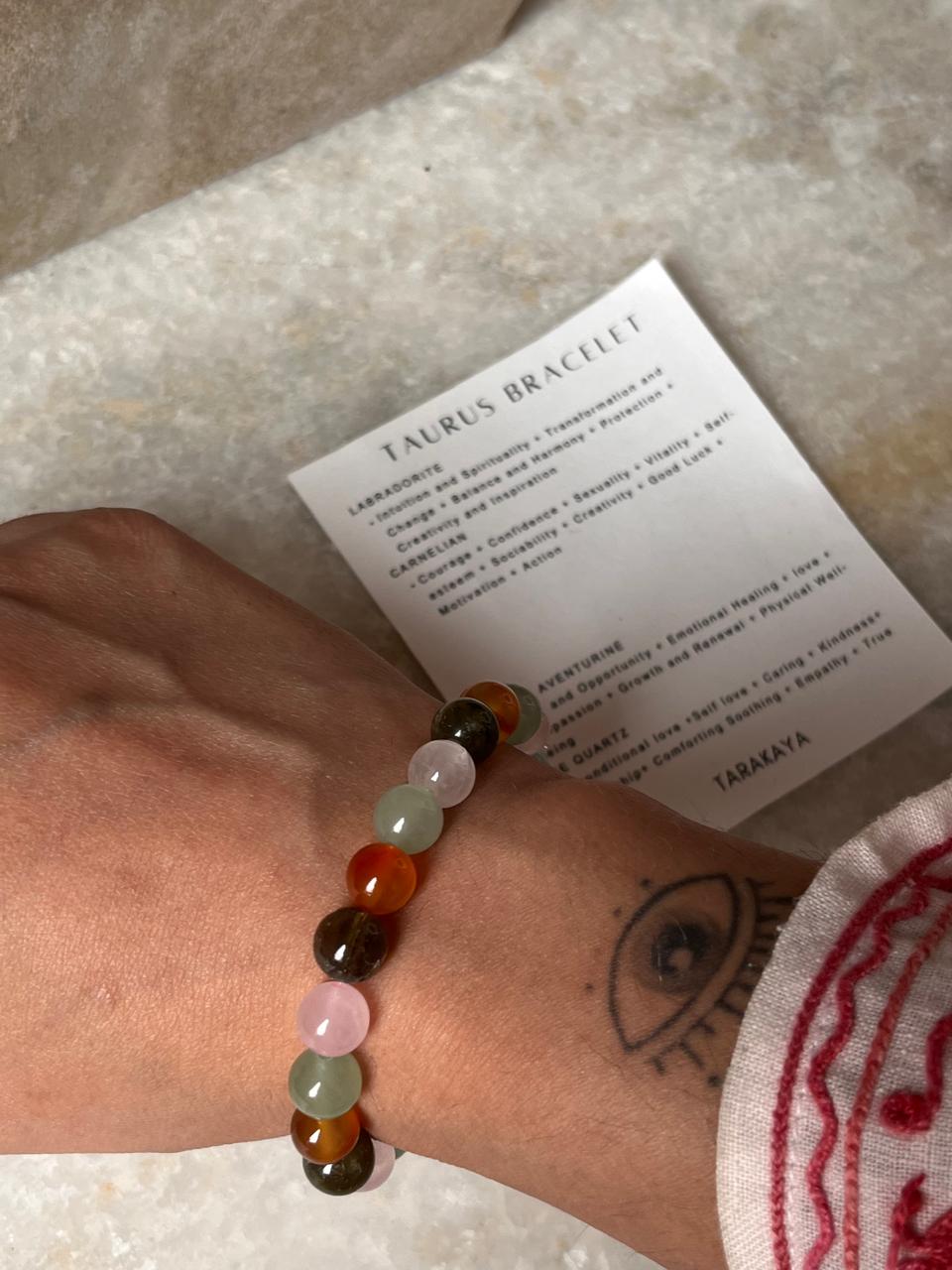 Zodiac Taurus 1 Crystal Bracelet 8MM