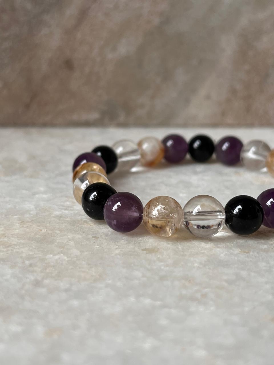8MM natural crystal bracelet for Libra zodiac sign